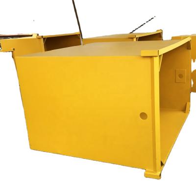 China Reliable 3CBM Hotels Quality Steel Skip Trash Can With Open Door On End for sale