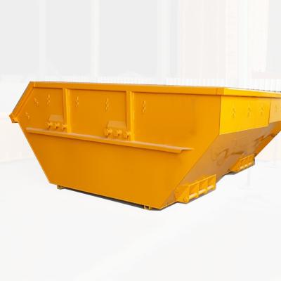 China Hotels 6 CBM Customized Type Steel Garbage Truck Chain Lift Bin JUMP Swing Arm Trash Can for sale