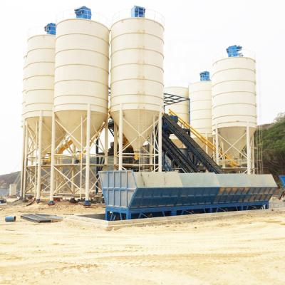 China Construction Projects Factory Price Concrete Batching Plant With Cement Silo for sale