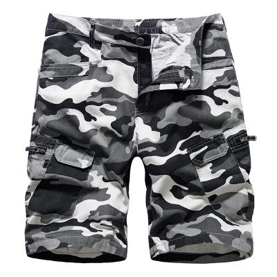 China Wholesale Customized New Mens Camouflage Shorts Multi-pocket Cotton Casual Cargo Shorts QUICK DRY Washed Five Point Pants For Men for sale