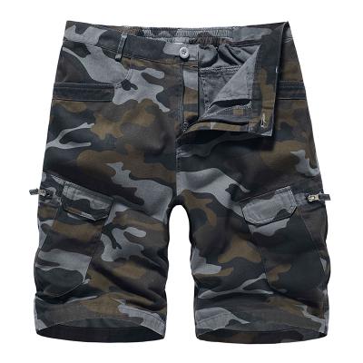 China New hot sale Anti-wrinkle camouflage shorts five-point multi-pocket tooling pants medium men's beach pants plus size customization for sale