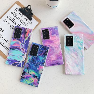 China Luxury Anti-fall TPU Marble Phone Case For Samsung A72 IMD Marble Mobile Custom Cover For Galaxy S20 Ultra for sale