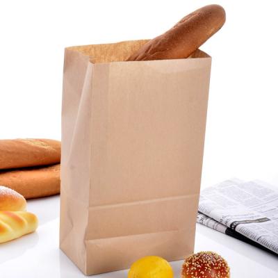 China Disposable Bread Breakfast Toast Food Wrapping Paper Bag Oil Proof Disposable Paper Bag for sale