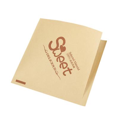 China Triangle recyclable paper packaging disposable oil proof paper bag breath readily packed food rougamo paper bag for sale