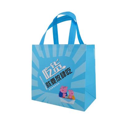 China Recyclable Custom Design Laminated Non Woven Tote Bag Fashion Food Bag Tote Tote Bag for sale