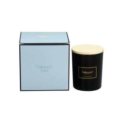 China 100% Recyclable Wholesale Private Label Glass Candle Luxury Logo Soy Wax Scented Gift for sale