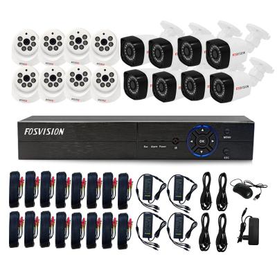 China Motion Detection Fosvision Night Vision Dvr Home Security System Surveillance Ahd Camera 1080p Ahd Video Kit 16ch for sale