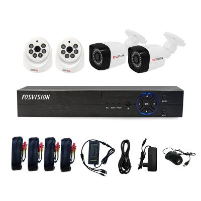 China NIGHT VISION Fosvision Night Vision Dvr Home Security Home Security System Surveillance Ahd Camera 5mp Ahd Video Kit 4ch for sale