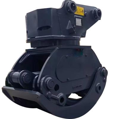 China 500 Hot Electronic Hydraulic Rotating Grapple Saw Excavator Accessory Rotary Grapple for sale