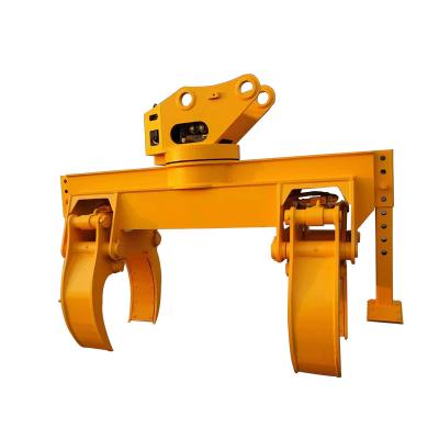 China 13-15ton Excavator Attachment Fácil de Polar Excavator Log Grapple Para construção de poste de utilidade à venda