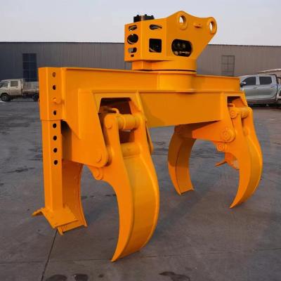 China Oem Design Graafmachine Grijpstapel Aanhangsel 13-15ton Gemakkelijk te hanteren Staaf Log Grapple Setter Te koop