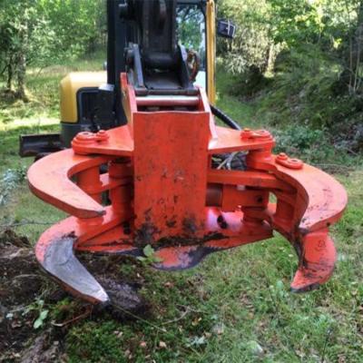 China Mini-graafmachine voor het snoeien van bomen 500 kg Hydraulische boomknipper Bamboeschaar Te koop