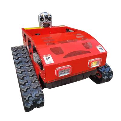 China Equipo forestal Cortador de pinceles de rastreo para control remoto eléctrico AI Robot cortador de césped en venta