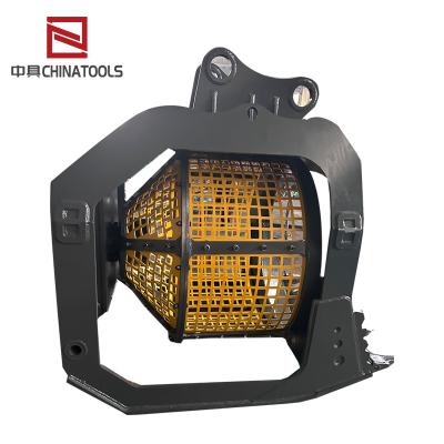 China Customization Height Hydraulic Rotating Screening Bucket For Excavator Loader Backhoe for sale