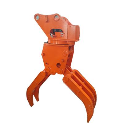 China 10-50 Tons Standard Excavator Grapple Grab Construction Works Steel Grabbing Machine for sale