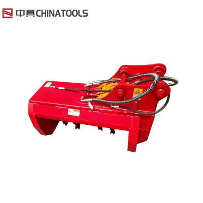 China Offset Flail Mower 1000mm Cutting Width Mini Excavator Rotatory Hydraulic Brush Cutters for sale