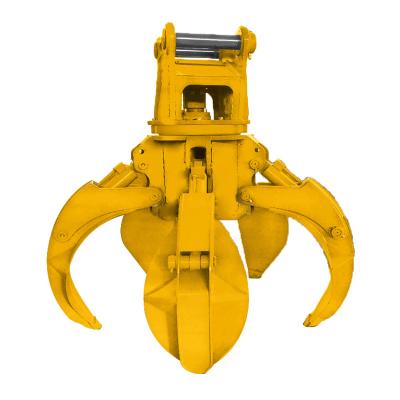 China Steel Peel Scrap Grabs Hydraulic Grapple Bucket For Excavator And Scrap Metal Claws for sale