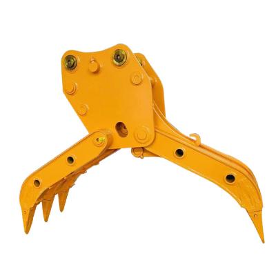 China 410 Max Open 800-2600mm Mechanical Wood Excavator Grapple Attachment For Precise Wood Grabbing Needs for sale