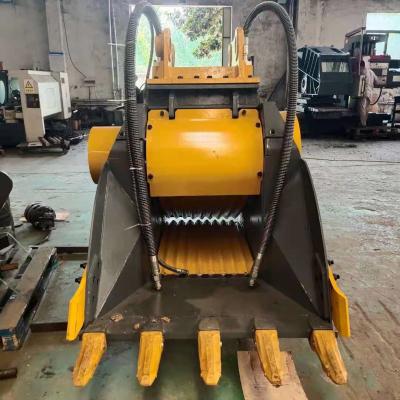 Chine 20t-35t Excavateur hydraulique compatible avec la mâchoire Seau de concassage de pierre pour les déchets de démolition à vendre