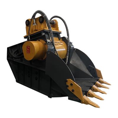 Κίνα Καταστήματα δομικών υλικών 35ton Excavator Hydraulic Crusher Bucket για τη θρυμματοποίηση των κουβάδων προς πώληση