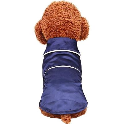 China Factory Direct New Viable Blue Cat Silk Sleepwear Jumpsuit Dog Pajas Solid Color Soft Blue Silk Luxury Puppy Clothes Paja for sale