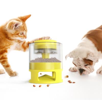 China New Pet Food Feeder Press Dispenser Automatic Fun Automatic Driver Luxury Pet Cat Dog Slow Food Toy Auto Educational Driver Bowls for sale