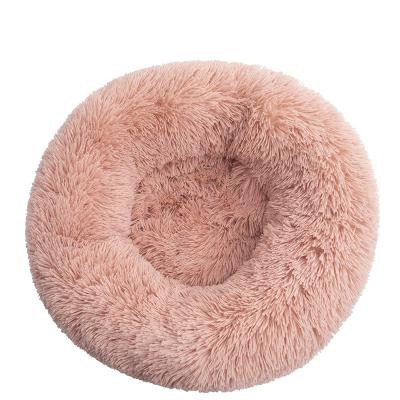 China Travel Comfortable Pet Bed Cover Pet Deep Sleep Removable Donut Around Accessories Cat Sofa Bed Luxury Washable Fluffy Plush Dog Beds for sale