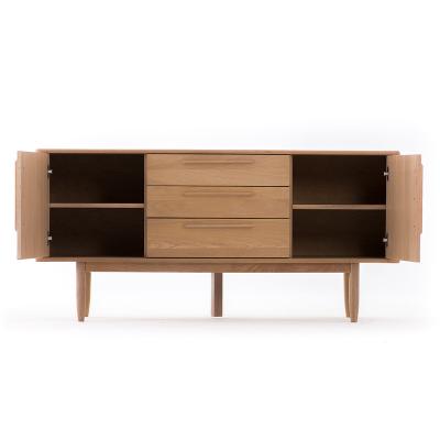 中国 With Drawers Wholesaler Free Sample Oak Wood Modern Luxury MDF Board Coffee Table With Doors 販売のため