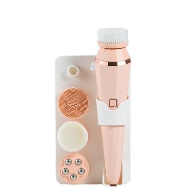 China Electric Face Instrument Personal Care Silicon Facial Massage Brush Clean Gift Waterproof White Facial Brush DEEP CLEANING Cleansing Brush for sale