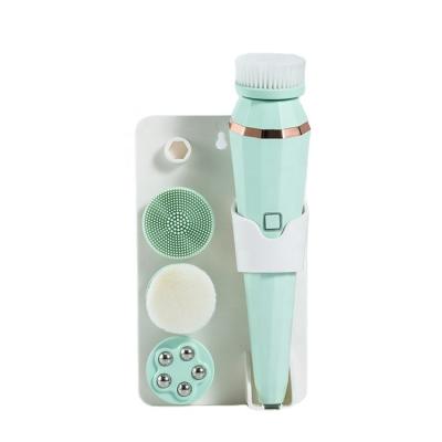 China Multifunctional Facial Cleansing Brush DEEP CLEANSING Kit with 5 Exfoliating &Cleansing Brush Heads for sale