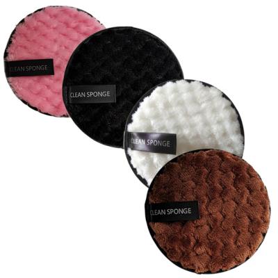 China Reusable Private Label Microfiber Makeup Remover Soft Microfiber Makeup Remove Cotton Pad for sale