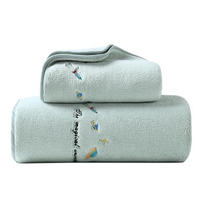 China Souina Fleece Towel Face Towel Household Hypoallergenic Wholesale Coral Towel for sale