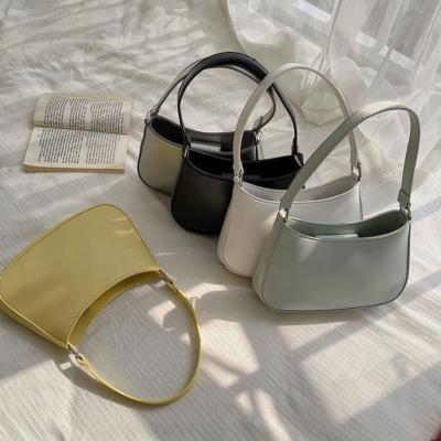 China Lady Bags Handbags Summer New Style Solid Color Bag Below Vintage Retro Bags for sale