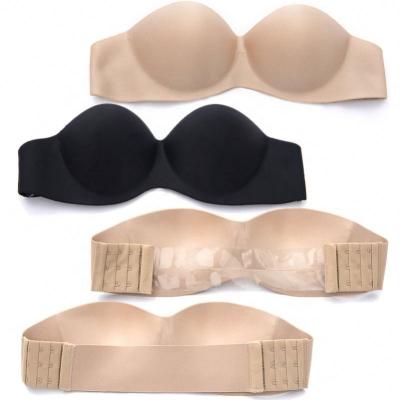 China New Arrival Color Antibacterial Seamless Silicone One Piece Backless Strapless Bra for sale