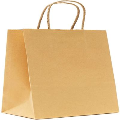 China Recyclable Kraft Paper Party Gift Bags With Handles Factory Wholesale for sale