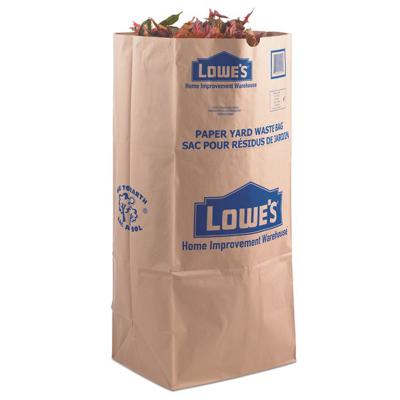 China 30 gallon recyclable. Lawn and Leaf Paper Bags - 5 packs for sale