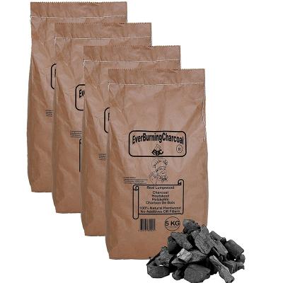 China Recyclable Paper Bag 5kg BBQ Charcoal Packaging Charcoal Briquettes Packing Bag For Sale for sale