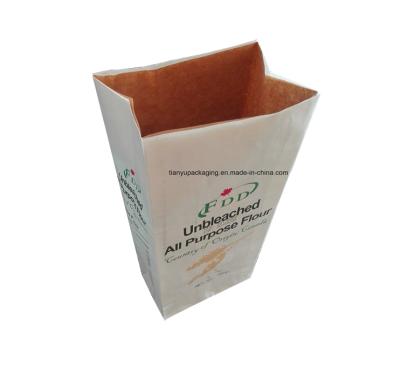 China Recyclable bakery packaging uses paper bag formats for products such as flour and sugar. for sale