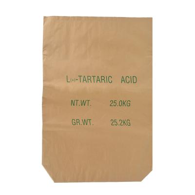 China Logo Print Wholesale White Brown Industrial Packaging Paper Recyclable Custom Bag Packaging for sale