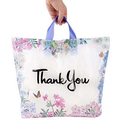 China Recyclable Floral Thank You Plastic Pouch 50 Packs 18