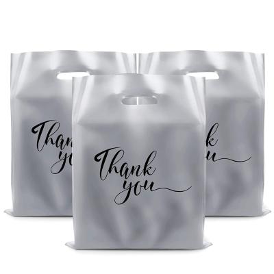 China Recyclable China Factory Price Thank You Boutique Goodie Bags Plastic Retail Shopping Bags Gift Bags In Bulk for sale