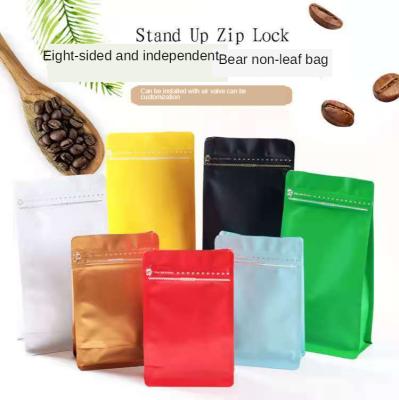 China Moisture Proof Resealable Lock Packing Wholesale Biodegradable One Way Valve Pouch One Way Coffee Packaging Bags With Degassing Valve And Zip Lock for sale