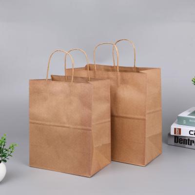 China Biodegradable With Your Own Logo Food Grade Biodegradable Brown Paper Suitcase Packaging With Twisted Handle/Flat Handle for sale