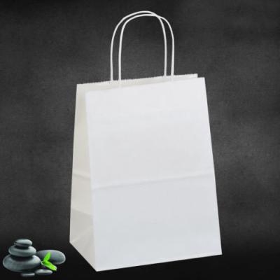 China Wholesales Brown Logo Printed Cheap Recycled Custom Food Packaging Brown Shopping Paper Bag Biodegradable With Twisted/Flat Handles for sale