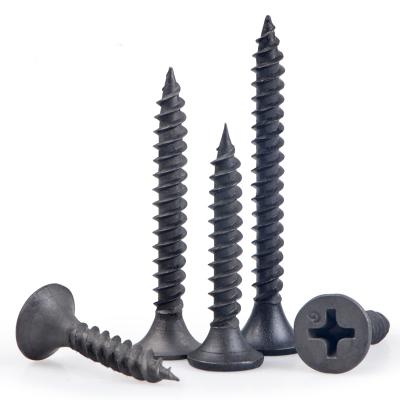 China Pan Black Self Tapping Screw Phosphated Black High Strength Drywall Screw To Wood for sale