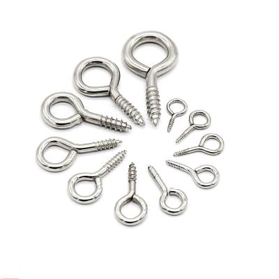 China Pan Eye Screw Metal Eye Hook Shape Self Tapping Screw Hook Ring Eyelet for sale