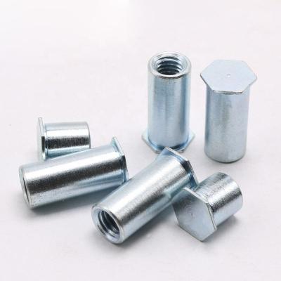 China Blue Galvanized M3-M10 BSO4 Thread Blind Spacer Stainless Steel / Aluminum Steel Self Hooking Standoffs for sale