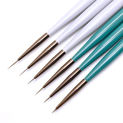 China Hot Sale Nail Painting Pen Drawing Flower Pull Line Goods 2022 Nail Tool Hook Nail Polish Glue Brush Three Sets for sale