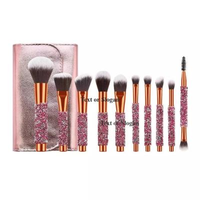 China Angular Blush Hot Sale Kabuki Foundation Face Powder Blush Eyeshadow Brushes Make Up Brush New Arrival 13pcs Green Makeup Brush With Bag for sale