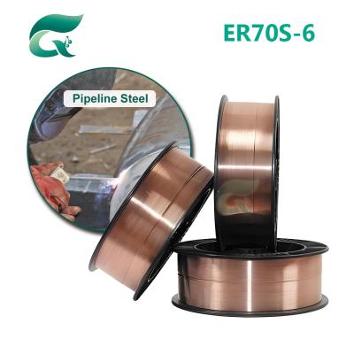 China MIG Carbon Steel Mig Welding Wire ER70S-6 0.8mm 0.9mm 1.0mm 1.2mm Steel Alloy Solid Welding Wire for sale